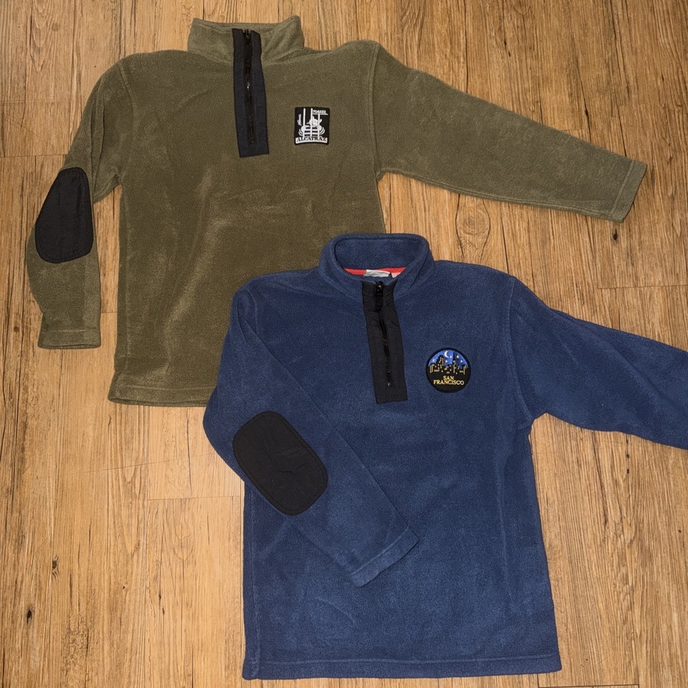 The Original Arizona Jean Co. Fleece Pullover Patches Lot Of 2 Juniors Sz 14-16